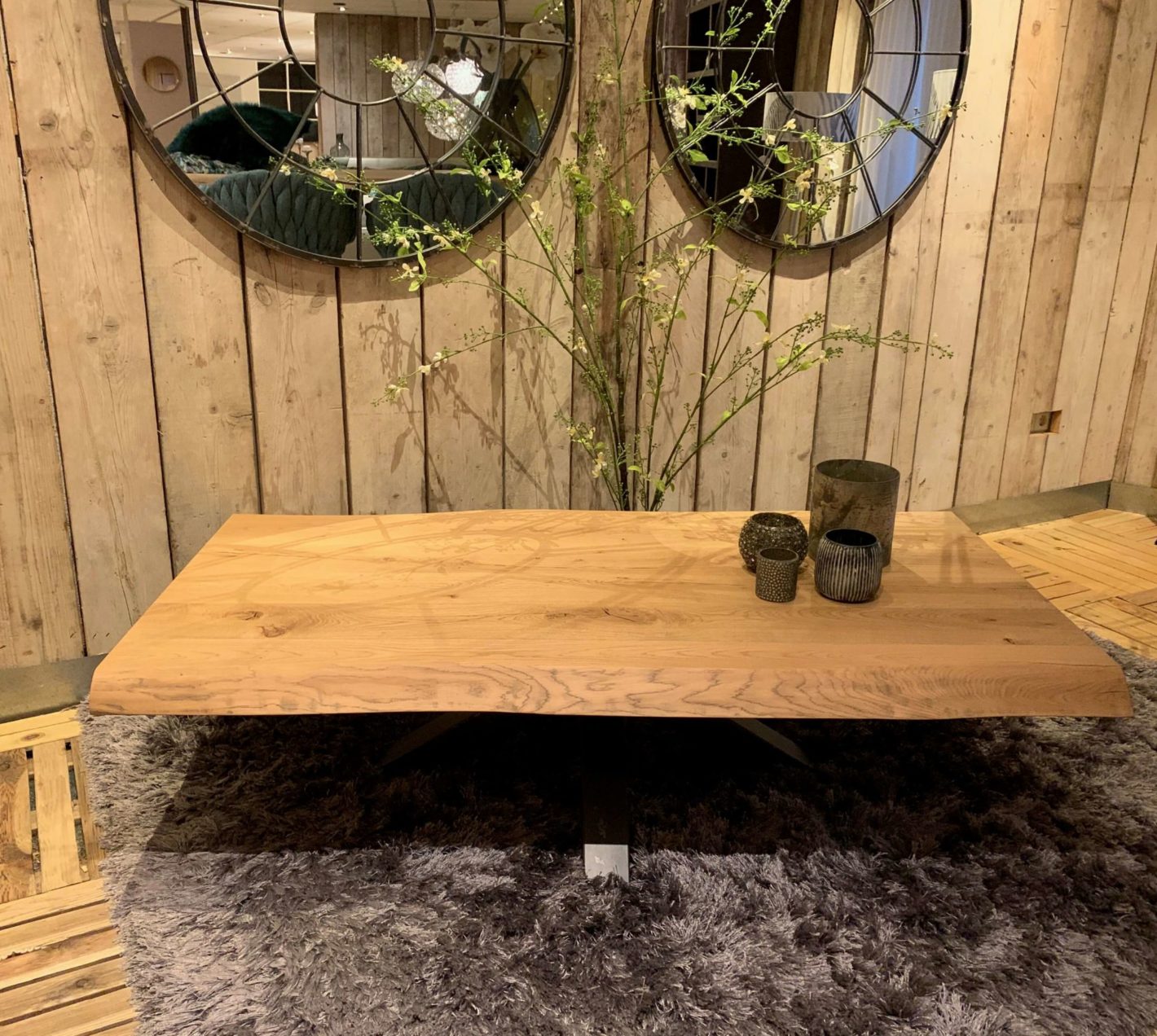 Industriele stijl salontafel | THOLS Wonen