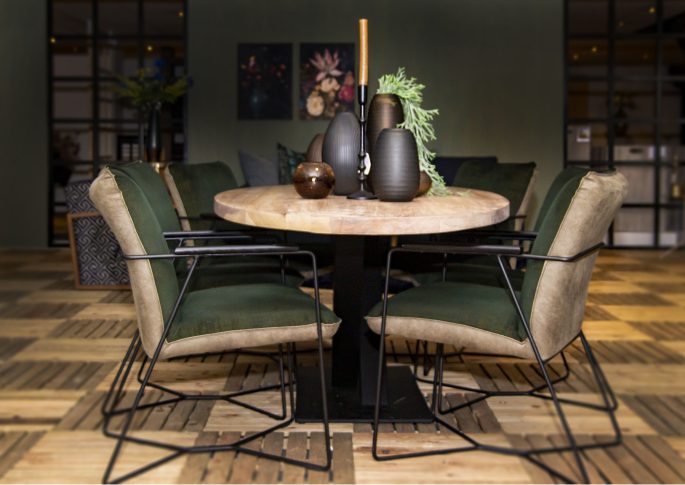 Moderne ovale eettafel